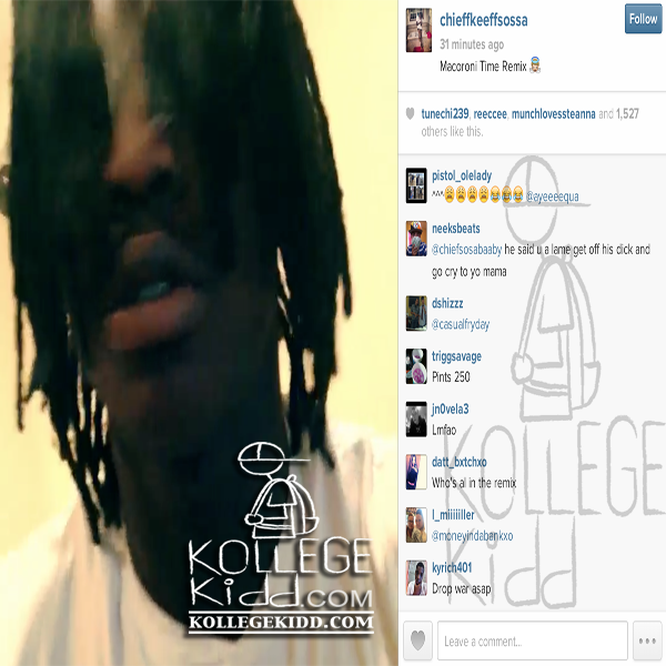 chief keef macaroni time shirt