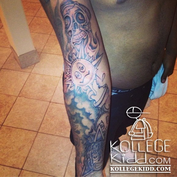 Capo Gets Glo Gang Tattoo On Arm | Welcome To KollegeKidd.com