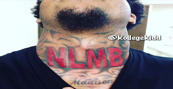 G Herbo Fan Gets Huge NLMB Tattoo On His Neck | Welcome To KollegeKidd.com