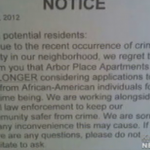 Vandals Hang Racist Flyers in Apartment Complex