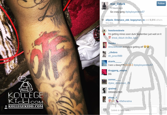 Lil Durk’s Loyal Fans Get OTF Tattoos.