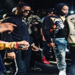 A Boogie Wit Da Hoodie Booling Onstage With Chief Keef and Glo Gang